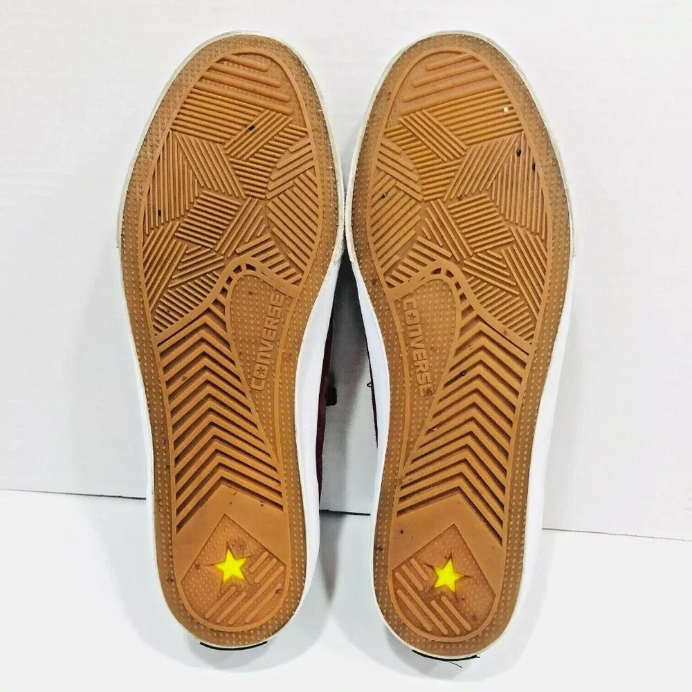 Converse Cons One‎ Star Skateboard Sneakers Shoes Mens 11 Womens 13 Wine Suede - Picture 4 of 8